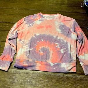 Victoria Secret Pink soft tie dye crew neck size small